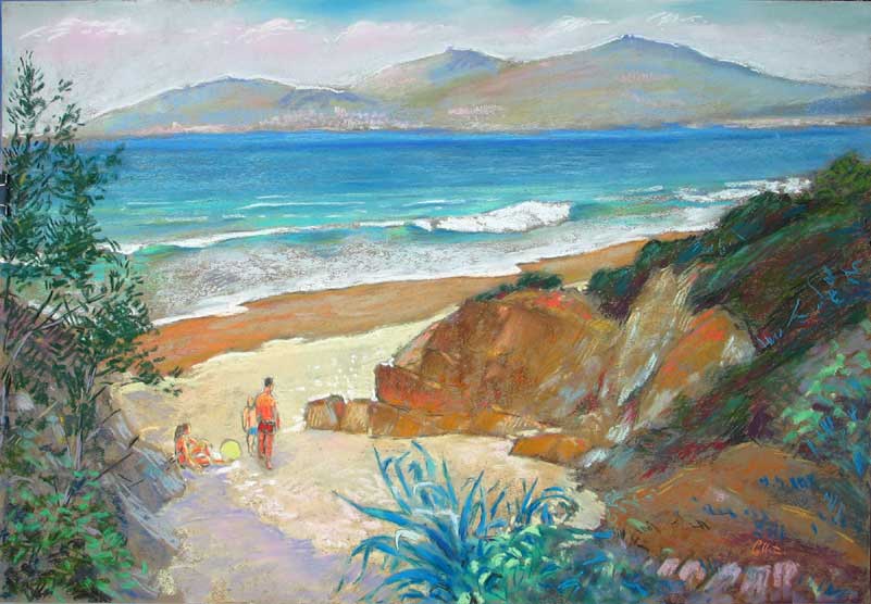 peinture de Corse, peintre pastelliste