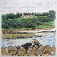 pastel, paysages de Bretagne
